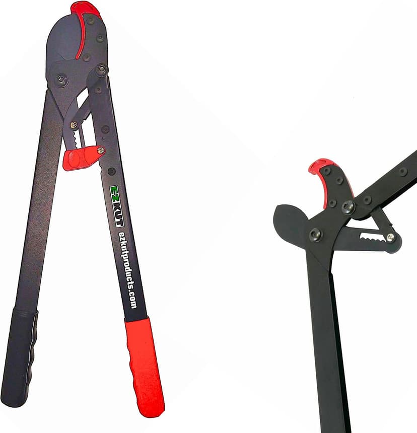 EZ Kut BranchCutter Anvil Loppers. Ratcheting Tree Cutter - Sub Compact Lightweight Packable Loppers best Tree Branch Cutter - Yard Tools Since 1988