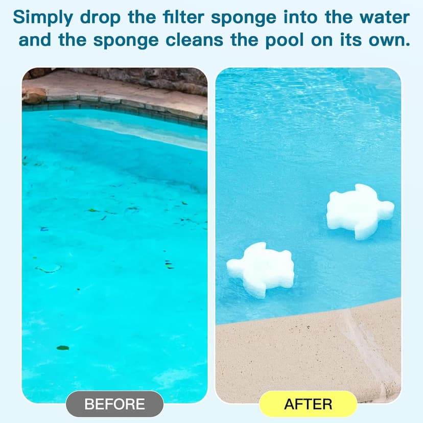 18/24 Pack Pool Oil Absorbing Scum Sponge, Hot Tub Scum Absorber, Hot Tub Accessories for Swimming Pool and Spa