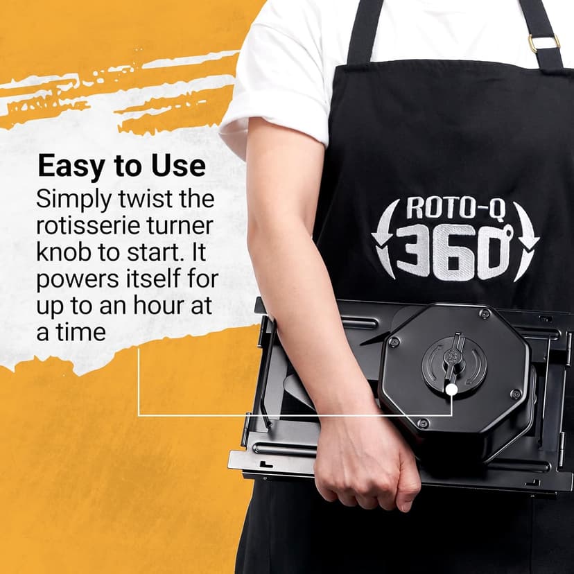 Family Bundle Rotisserie Kit - Non-Electric Wind-Up Spit Roaster with Rotisserie Basket, Flat Cage, Skewer Set, and Cooking Mat for Grills, Ovens, and Smokers - Indoor & Outdoor BBQ Use