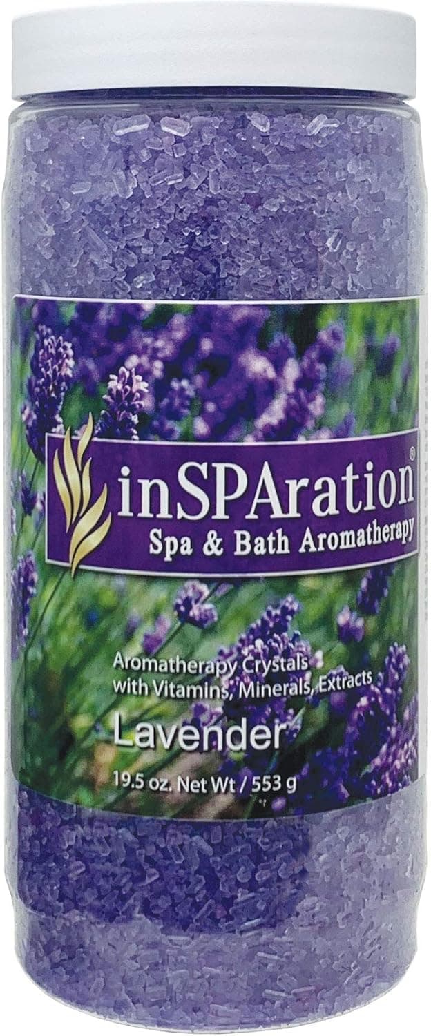 InSPAration 7463 Lavender Crystals for Spa and Hot Tubs, 19 oz