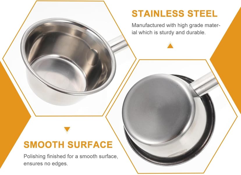 DOITOOL Long Handle Ladle - Stainless Steel Soup & Water Scoop - Multi-Purpose Canning & Garden Watering - 55x6.2 cm
