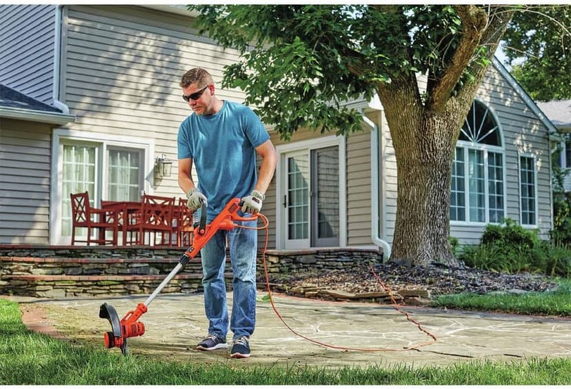 BLACK+DECKER String Trimmer with Auto Feed, Electric, 6.5-Amp, 14-Inch (BESTA510)