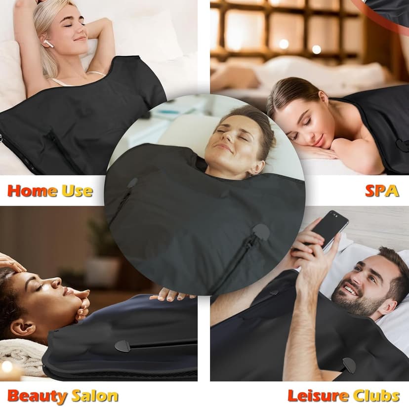 Buyplus Infrared Sauna Blanket, Portable Infrared Blanket for Relaxation, Sauna for Home Use with 95-167°F Temp Range & 30-60 Minutes Timer, 6'Lx2.6'W