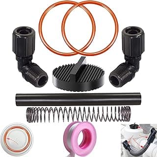 Pool Chlorinator Parts (Includes: 1/2" NPT 90-Degree Tube Connector, 5/8" OD Tube, Tube Support, Screen and O-Ring) Compatible with Auto Feeder/Chlorinator 320 and 322
