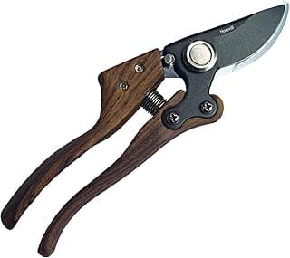 Garden Shears, Japanese Floral branch cutters, Snips for Gardening, Flower scissors Florist clippers, Hand Held Pruners for Gardening Heavy Duty, Pruning shears for garden (Wood Black)