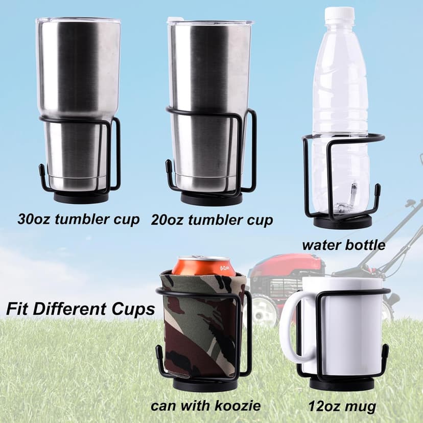 Magnetic Cup Holder, SUS 304 Stainless Steel Magnetic Drink Holder Can Holder for Tractor Truck Mower Car Treadmill Toolbox - Horizontal Surface Mounting Pack of 1