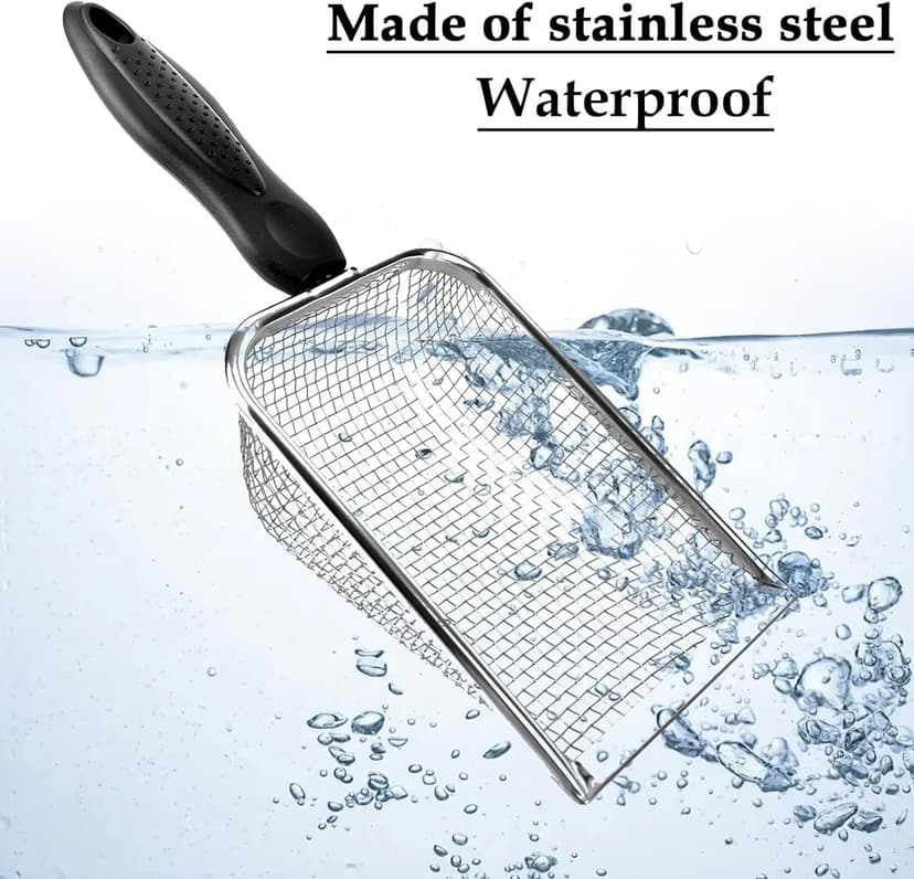 2pcs Gardening Sifter, Sand Compost Sifter with Handle Garden Sifters Compost Sifter Screen Garden Sieve Sifter Potting Scoop for Sand Rocks Dirt Compost