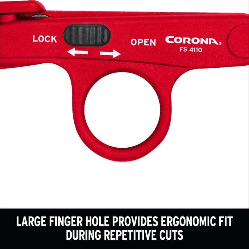 Corona FS 4110 Hydroponic Finger Micro Snips , Red
