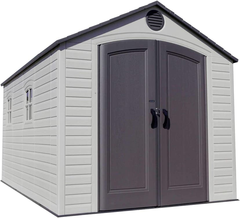 Lifetime 6402 Outdoor Storage Shed, 8 by 12.5 Feet; 2 windows