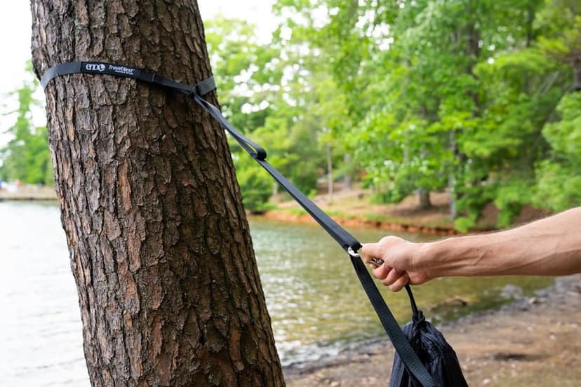 ENO TravelNest Hammock & Straps Combo - Portable Hiking and Camping Hammock with Straps Included - Travel Hammock for Camping, Hiking, Backpacking, a Festival, or The Beach - Marine