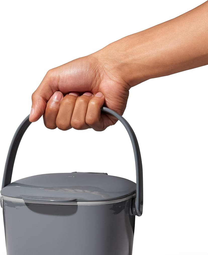 OXO Good Grips Easy-Clean Compost Bin, Charcoal - 0.75 GAL