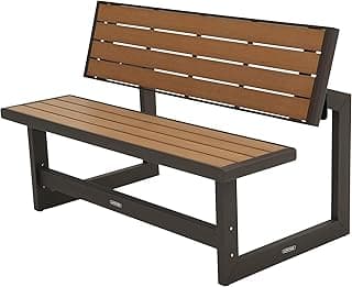 Lifetime 60054 Convertible Bench / Table, Faux Wood Construction