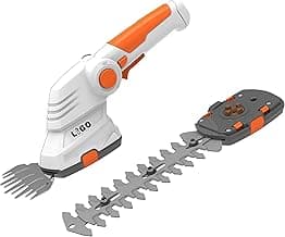 LIGO Cordless Grass Shear and Shrub Trimmer 2-in-1, 7.2V Electric Lawn Edger & Hedge Clipper, Lightweight Handheld with Rechargeable Battery, Ergonomic Design for Garden, Yard, and Bush Trimming