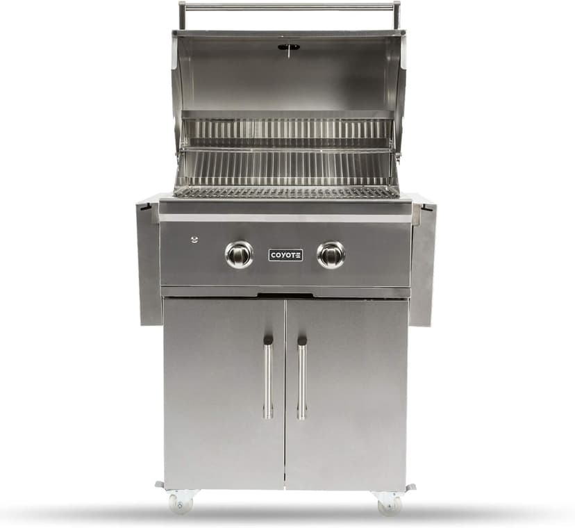 Coyote Outdoor Kitchen Grill | 28- inch Freestanding Natural Gas Grill | 2 Burner Barbecue | Premium BBQ | Great For Outdoor Kitchens | Top-Tier Warranty | C-Series C1C28NG-FS