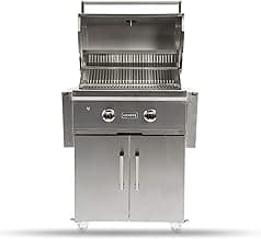Coyote Outdoor Kitchen Grill | 28- inch Freestanding Natural Gas Grill | 2 Burner Barbecue | Premium BBQ | Great For Outdoor Kitchens | Top-Tier Warranty | C-Series C1C28NG-FS