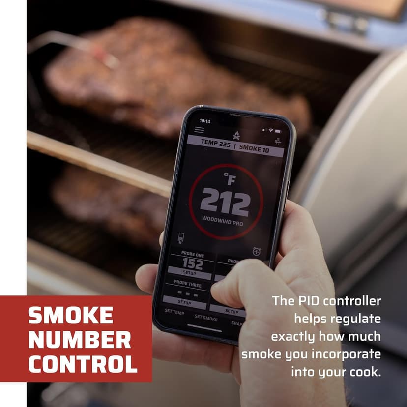 Camp Chef Woodwind Pro 36 Grill - Pellet Grill & Smoker for Outdoor Cooking - Comes with WIFI Connectivity - Sidekick Compatible - 1236 Sq In Total Rack Surface Area