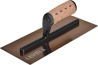 LEVEL5 11.5" x 4.75" 0.7 MM Flat Drywall Trowel | Triple-Hardened Stainless Steel, High-Impact Handle | Sheetrock Gyprock Wall-Board Plasterboard | 4-960