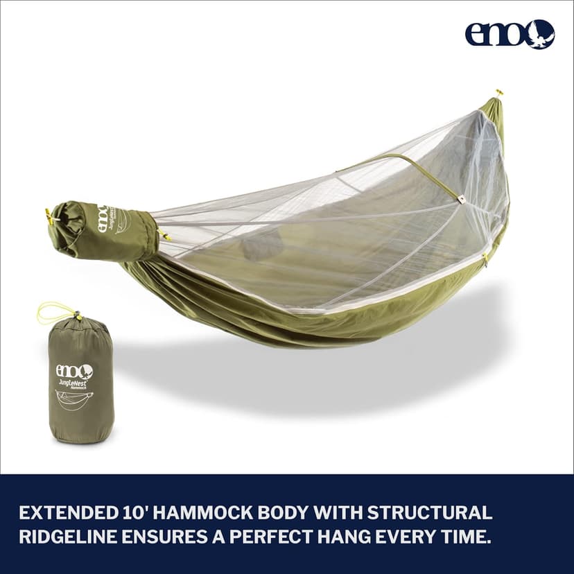 ENO Eagles Nest Outfitters JungleLink Shelter System with Hammock with Bug Net, Straps and Rain Tarp