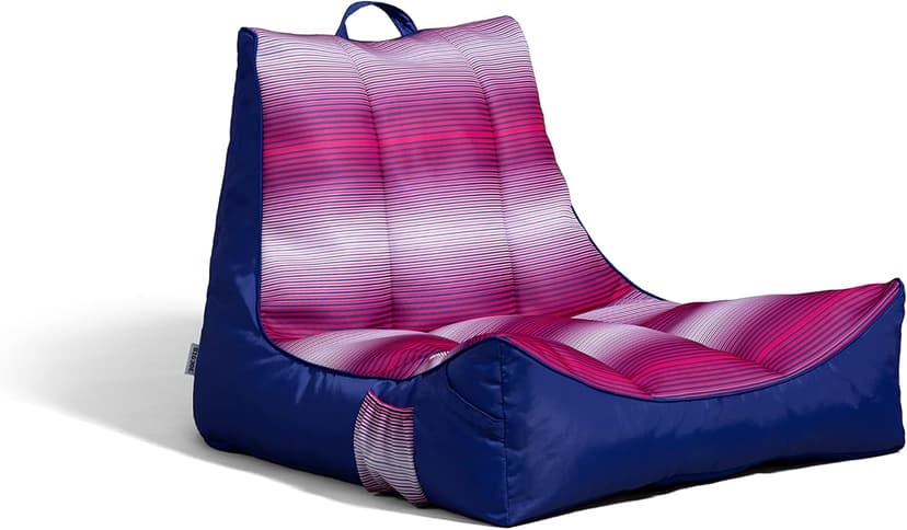 Big Joe Captain's Float No Inflation Needed Pool Lounger, Double Sided Mesh, Quick Draining Fabric