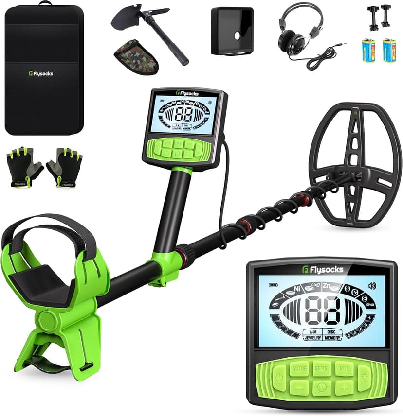 Metal Detector for Adult - Professional Higher Precision, 5 Mode for Metal Detecting, Advanced 11” Coil Multifunctional Metal Discovery Tools, Waterproof and Portable Outdoor Treasure Finder