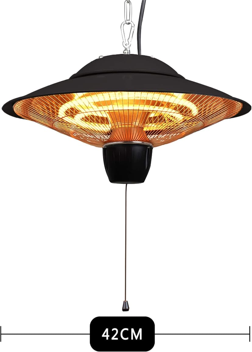 DONYER POWER 1500W Outdoor/Indoor Electric Patio Heater, Ceiling Mounted, Iron