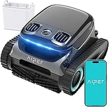 2025 Upgraded AIPER Scuba S1 Pro Cordless Robotic Pool Cleaner, Horizontal Waterline Cleaning, 360° Particle Filtration, 180-Min Battery Life, Ideal for In-Ground Pools up to 2,150 Sq.ft.