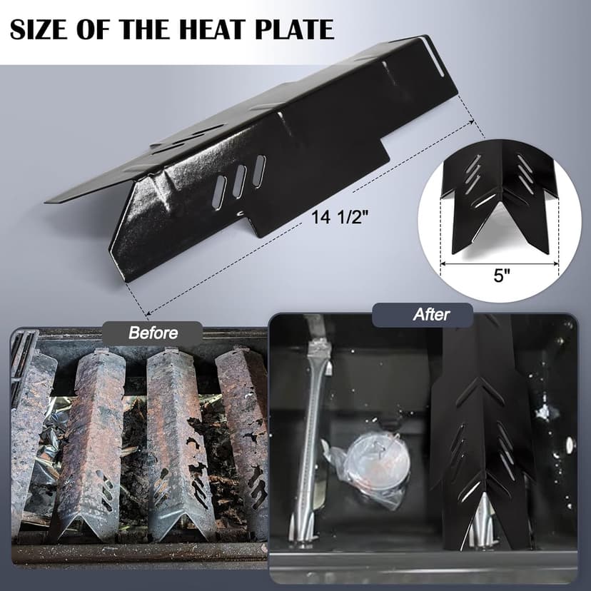 Grill Grates Kits for Dyna Glo Grill Replacement Parts 2 Burner, Dynaglo DGF350CSP, DGF350CSP-D, Heat Tent Plates, Burner Tubes and Cooking Grates for Dyna Glo 2 Burner Gas Grill Replacement Parts.