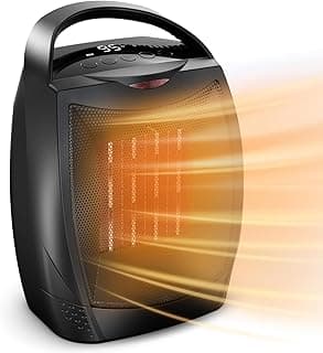 GiveBest Digital Space Heater, 1500W/750W Portable ETL Listed Electric Heater with 4 Modes, 1s heating,Timer, Overheating & Tip-Over Protection, Portable Heater for Indoor use