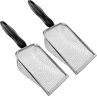 2pcs Gardening Sifter, Sand Compost Sifter with Handle Garden Sifters Compost Sifter Screen Garden Sieve Sifter Potting Scoop for Sand Rocks Dirt Compost