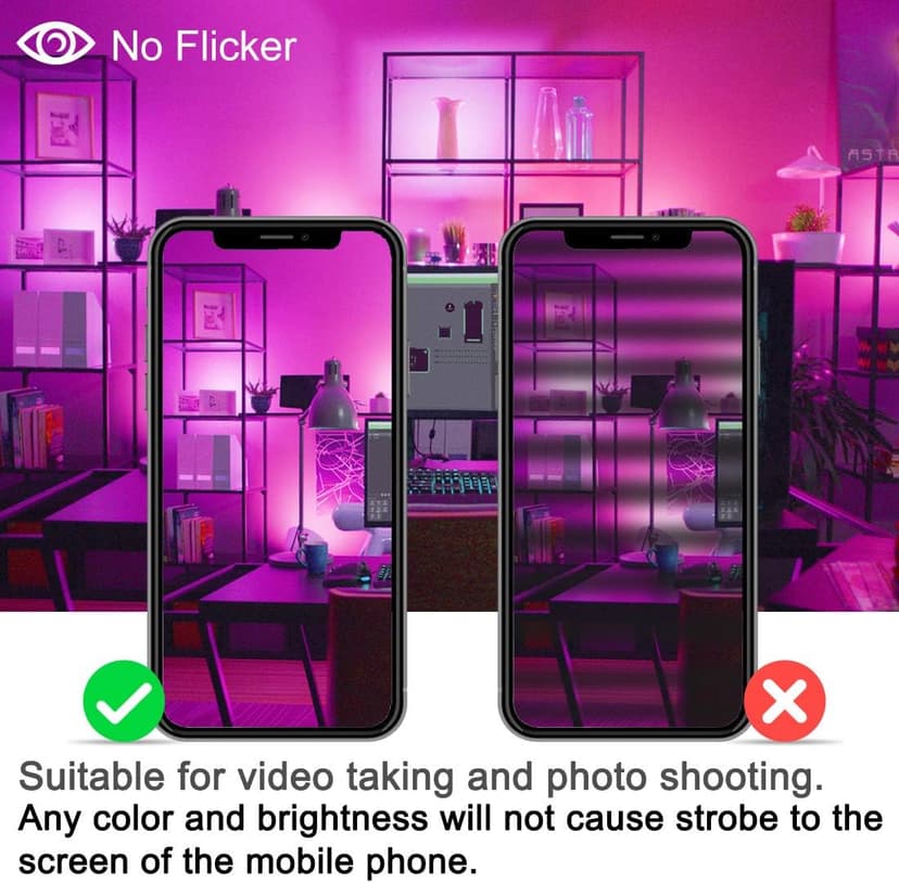 Led Flood Light 30W, 300W Equivalent 3000 LM Outdoor Color Changing Led Stage Landscape Lights, Bluetooth RGBW Smart Floodlights 2700K & 16 Million Colors&Timing& Music Sync, IP66，US 3-Plug (2 Pack)