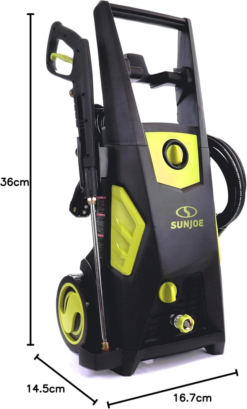 Sun Joe Electric Pressure Power Washer, 2000 PSI (PWMA Certified), 1.1 GPM, Dual Soap Tanks, SPX3500 (35-FT GFCI Water-Safe, Power Cord)