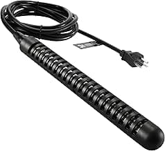 240V 3000W NEMA 6-15P Plug Immersion Bathtub and Swimming Pool Water Heater,Fully Submersible Portable Electric Heater,30 Galons Bathtub Heater,200 Galons Swimming Pool Heater,100% Waterproof