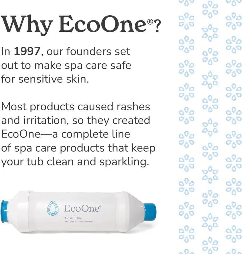 EcoOne | Hot Tub Chemical Maintenance & Supply Kit | Spa Shock, Conditioner & Purification Kit | Contains Oneshock Chlorine Granular, SPA Monthly Conditioner & Filter Cleanser | 3 Month Supply