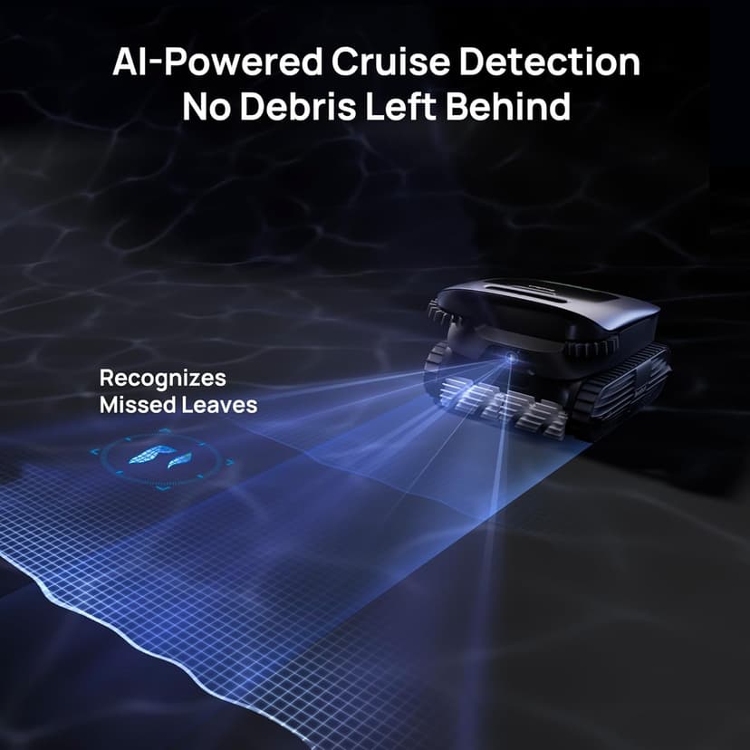 Beatbot AquaSense 2 Ultra Cordless Pool Vacuum Robot for Complex Pools, Pool Mapping with AI Camera, 5-in-1 Cleaning, Smart Surface Parking, Water Surface Cleaning, Water Clarification – Midnight Blue