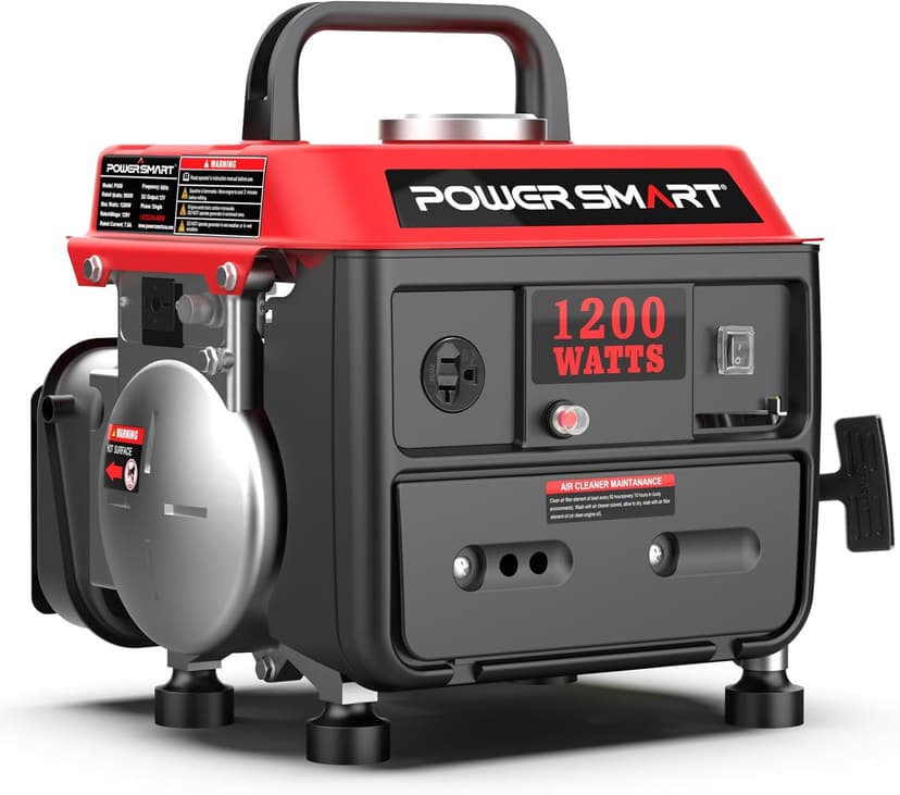 PowerSmart 1200-Watt Portable Generator with Super Quiet, Ultralight for Camping, PS50