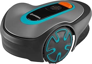 GARDENA 15201-20 SILENO Minimo - Automatic Robotic Lawn Mower with Bluetooth app, Boundary Wire - for lawns up to 2700 Sq Ft, Made in Europe, Grey