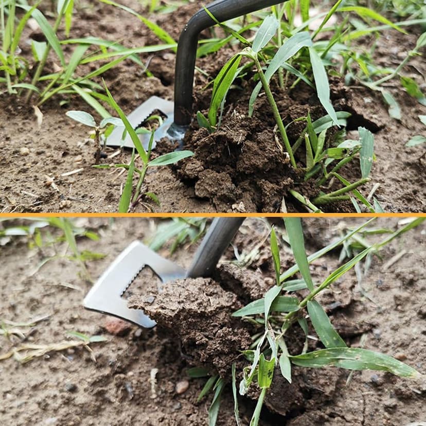 Gardening Hand Weeder Tools, 2025 New Weeding Artifact Uprooting Weeding Tool Weeding Rake Uprooting Weeding Tool, Multifunctional Garden Hand Weeder Tools for Garden (5 Tines)