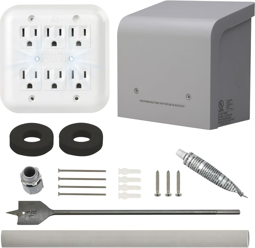 Reliance Controls Corporation WKPBN30 Portable Generator Through-The-Wall PWR Transfer Kit, No Size, EMW3790037