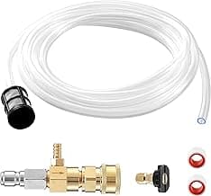 JOEJET Downstream Injector for Pressure Washer, Fixed Chemical Injector Kit with 3/8 Inch Quick Connect, 3-5 GPM
