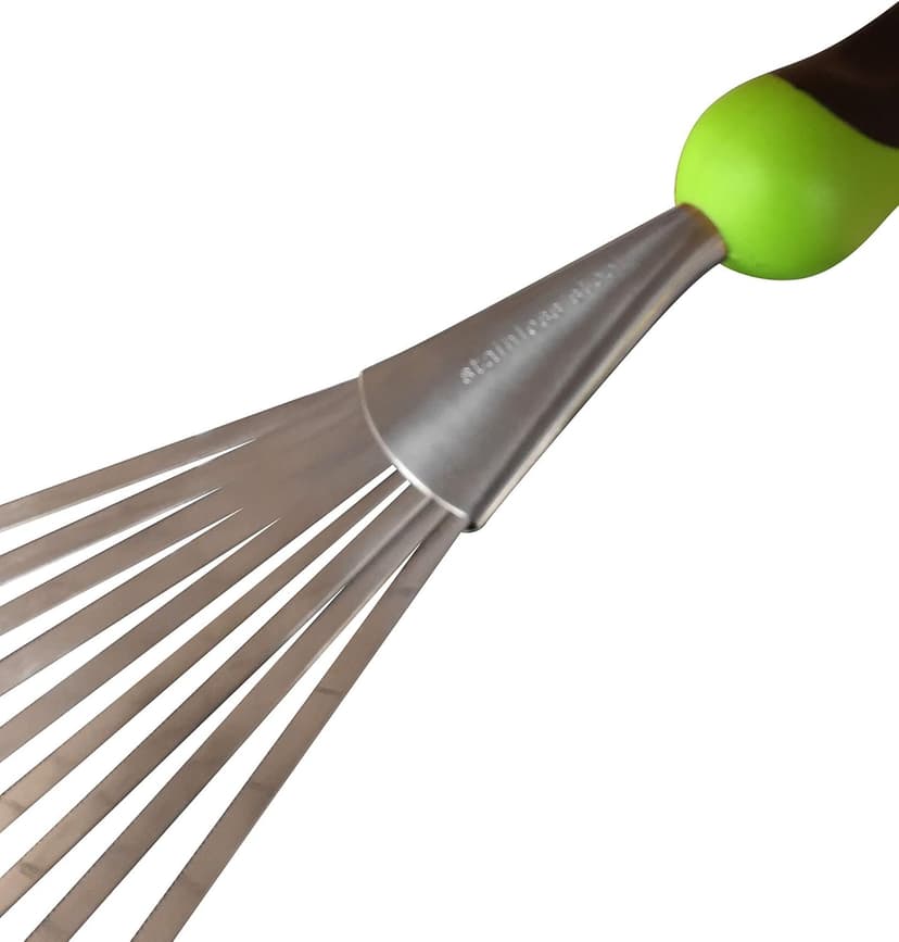 Garden Guru Stainless Steel Hand Rake Soil Tiller with Ergonomic Handle, Great for Gardening, Cultivating, Loosening Soil & Spreading Mulch, Raking Flower Beds