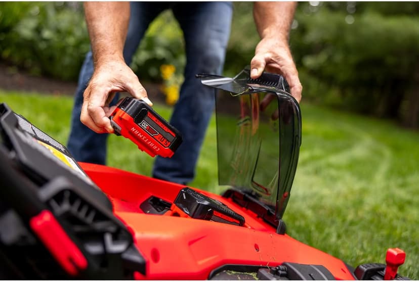 CRAFTSMAN V20 Lawn Mower, Push Mower, Lightweight and Portable, Grass Bag, Battery and Charger Included (CMCMW220P2)
