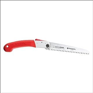 Corona Tools 7-Inch QuickSAW Folding Saw | Pruning Saw Designed for Single-Hand Use | Curved Blade Hand Saw | Cuts Branches Up to 4" in Diameter | QS 7800