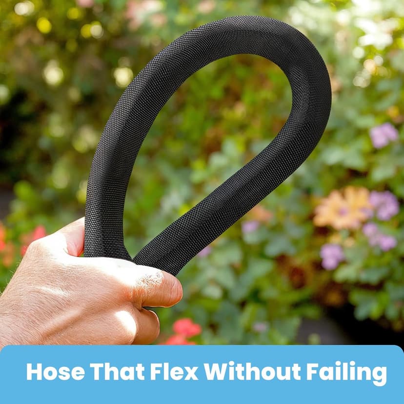 2025 Upgraded Non-Expanding Garden Hose, Lightweight, Flexible Ultra-Light Water Hose, Burst-Resistant, Lead-Free, Anti-Kink, High-Pressure (50 FT)