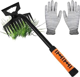 2024 New Gardening Hand Weeder Tools, Weeding Artifact Uproot Weeding Tools, Manganese Steel Weed Remover Tool Hand Weed Puller, for Yard and Garden（11 Tines）