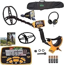 Garrett ACE 400 Metal Detector Bundle – Digital Target ID, Iron Audio, Adjustable Frequency, Includes Carry Bag, Headphones & Searchcoil Cover
