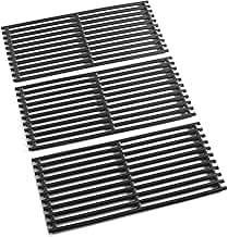 SafBbcue 17 in Cooking Grates Replacement Parts for Charbroil Tru Infrared Grill 463242715, 463242716, 463276016, 466242715, 466242815, Lowes 606682, 639322 Gas Grill, Cast Iron Cooking Grids, 3 Pack