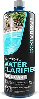 Pool Clarifier Liquid for Fast Acting Cloudy Water Treatment, Swimming Pool Water Clarifier Pool Owners Love, Use Our Clarifier to Keep Your Pool Clear - AquaDoc 32oz