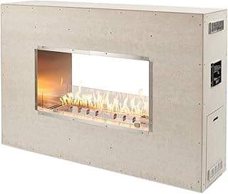 The Outdoor GreatRoom Company Linear Ready to Finish See-Through Fireplace (RSTL-40MLP), Spark Ignition, 40-Inch, Propane