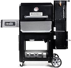 Masterbuilt Gravity Series® 800 Digital Charcoal Grill, Griddle and Smoker with Digital Control, App Connectivity and 800 Cooking Square Inches in Black, Model MB20040221