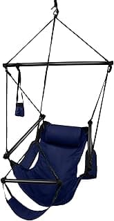 Hammaka Hanging Hammock Air Chair, Aluminum Dowels, Blue